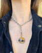 ANTIQUE BLUE JOHN AND 18TH CENTURY SPADE GUINEA LOCKET PENDANT