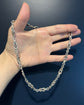 CHUNKY VINTAGE SILVER LOVERS KNOT CHAIN