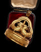 EARLY 19TH CENTURY 18CT GOLD COCKEREL MUSICAL SEAL PENDANT