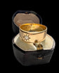 ANTIQUE 18CT GOLD & DIAMOND CHUNKY CIGAR BAND RING