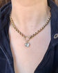 GEORGIAN FACETED ROCK CRYSTAL SOLITAIRE PENDANT