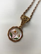 ANTIQUE 18CT GOLD BAIL WITH SNAKEY DESIGN