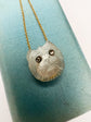 VICTORIAN CARVED MOONSTONE & DIAMOND DOG NECKLACE