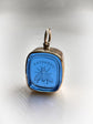 VICTORIAN BRIGHT BLUE BEE ‘INDUSTRY’ TASSIE INTAGLIO PENDANT