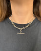 ANTIQUE SILVER PAPERCLIP ALBERT CHAIN