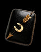 VICTORIAN 15CT GOLD HORSESHOE & ARROW PENDANT