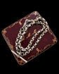 ANTIQUE SILVER FACETED BELCHER ALBERT CHAIN