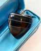 ANTIQUE HUGE BANDED AGATE HEART PENDANT