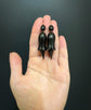 VICTORIAN WHITBY JET FUCHSIA EARRINGS