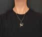 VICTORIAN SILVER SWALLOW PENDANT