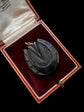 VICTORIAN WHITBY JET HORSESHOE PENDANT