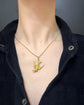 VICTORIAN 15CT GOLD SWALLOW BIRD PENDANT
