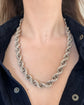 SUPER CHUNKY VINTAGE SILVER TWIST CHAIN & BRACELET SET