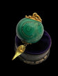ETRUSCAN REVIVAL MALACHITE SPHERE PENDANT
