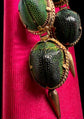 VICTORIAN DOUBLE SCARAB BEETLE EARRINGS