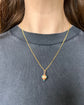 VICTORIAN 15CT GOLD & TURQUOISE MINI ORB PENDANT