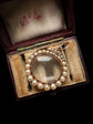 GEORGIAN PEARL SNAKE OUROBOROS LOCKET PENDANT