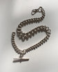 A SUPER CHUNKY ANTIQUE SILVER CURB CHAIN