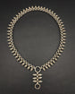 VICTORIAN SILVER ACORN COLLAR NECKLACE