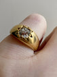 VICTORIAN DIAMOND & 18CT GOLD GYPSY RING