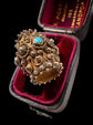 GEORGIAN REGENCY HIGH CARAT GOLD & TURQUOISE SLIDER PENDANT