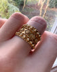VINTAGE CHUNKY GOLD BAND RING
