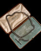 ANTIQUE CHUNKY SILVER CURB ALBERT CHAIN