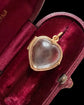VICTORIAN ROCK CRYSTAL HEART LOCKET