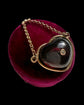 ANTIQUE GARNET & DIAMOND HEART PENDANT