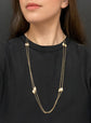 ART NOUVEAU CAGED BAROQUE PEARL CHAIN
