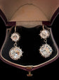 GEORGIAN DOUBLE PASTE DROP EARRINGS