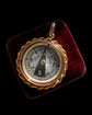 ANTIQUE 9CT GOLD & BLOODSTONE COMPASS PENDANT