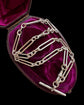 ANTIQUE SILVER PAPERCLIP ALBERT CHAIN WITH T-BAR