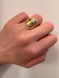 VICTORIAN 18CT & DIAMOND SNAKE RING