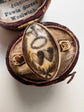 GEORGIAN DOVE & DOUBLE HEART NAVETTE SEPIA RING