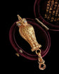 VINTAGE 9CT GOLD & DIAMOND OWL CHAIN EXTENDER / BAIL