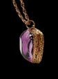 VICTORIAN TURQUOISE & AMETHYST VINAIGRETTE PENDANT