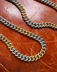 ANTIQUE 18CT GOLD & PLATINUM BI-COLOUR CURB CHAIN