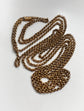 A FINE GEORGIAN TEXTURED BELCHER GUARD CHAIN