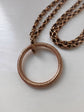 ANTIQUE 15CT GOLD STRIPED SPLIT RING