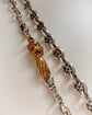 GEORGIAN 15CT GOLD & DIAMOND HAND CLASP / PENDANT