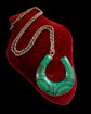 VICTORIAN MALACHITE HORSESHOE PENDANT