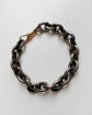 ANTIQUE STEEL & GOLD CHUNKY CABLE LINK BRACELET OR CHAIN EXTENDER
