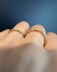 ANTIQUE HIGH CARAT GOLD SLIM SPLIT RING