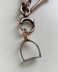 ANTIQUE PLATINUM STIRRUP PENDANT