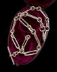 EDWARDIAN CHUNKY SILVER PAPERCLIP ALBERT CHAIN