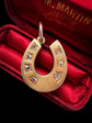 VICTORIAN DIAMOND & 15CT GOLD HORSESHOE PENDANT