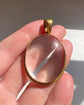 VICTORIAN LARGE ROCK CRYSTAL & 18CT GOLD PENDANT