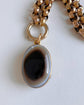 VICTORIAN BULLSEYE AGATE LOCKET PENDANT