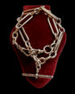 VICTORIAN CHUNKY SILVER PAPERCLIP ALBERT CHAIN